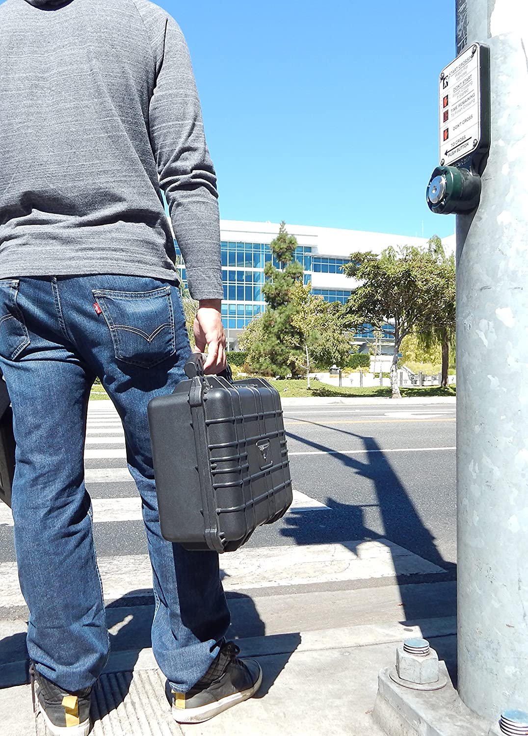 Waterproof Mini Drone Carry Case with Customizable Foam - Compatible with Yuneec Breeze Drone, Camera & Accessories | Durable Storage Solution for Travel, Outdoor Adventures & Drone Protection