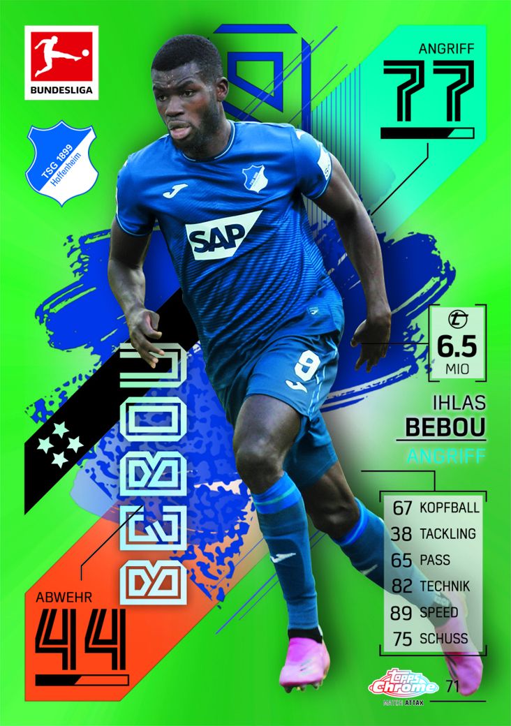 Topps Bundesliga Match Attax Chrome 2021/22 Soccer Trading Cards - Single Pack for Collectors & Fans | Perfect for Trading, Gifts & Display