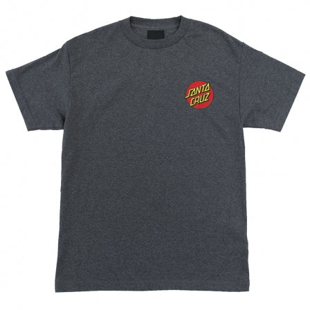 Santa Cruz Classic Dot Graphic T-Shirt for Men & Women - Soft Cotton Crewneck Tee in Grey - Perfect for Casual Wear, Surfing & Skateboarding