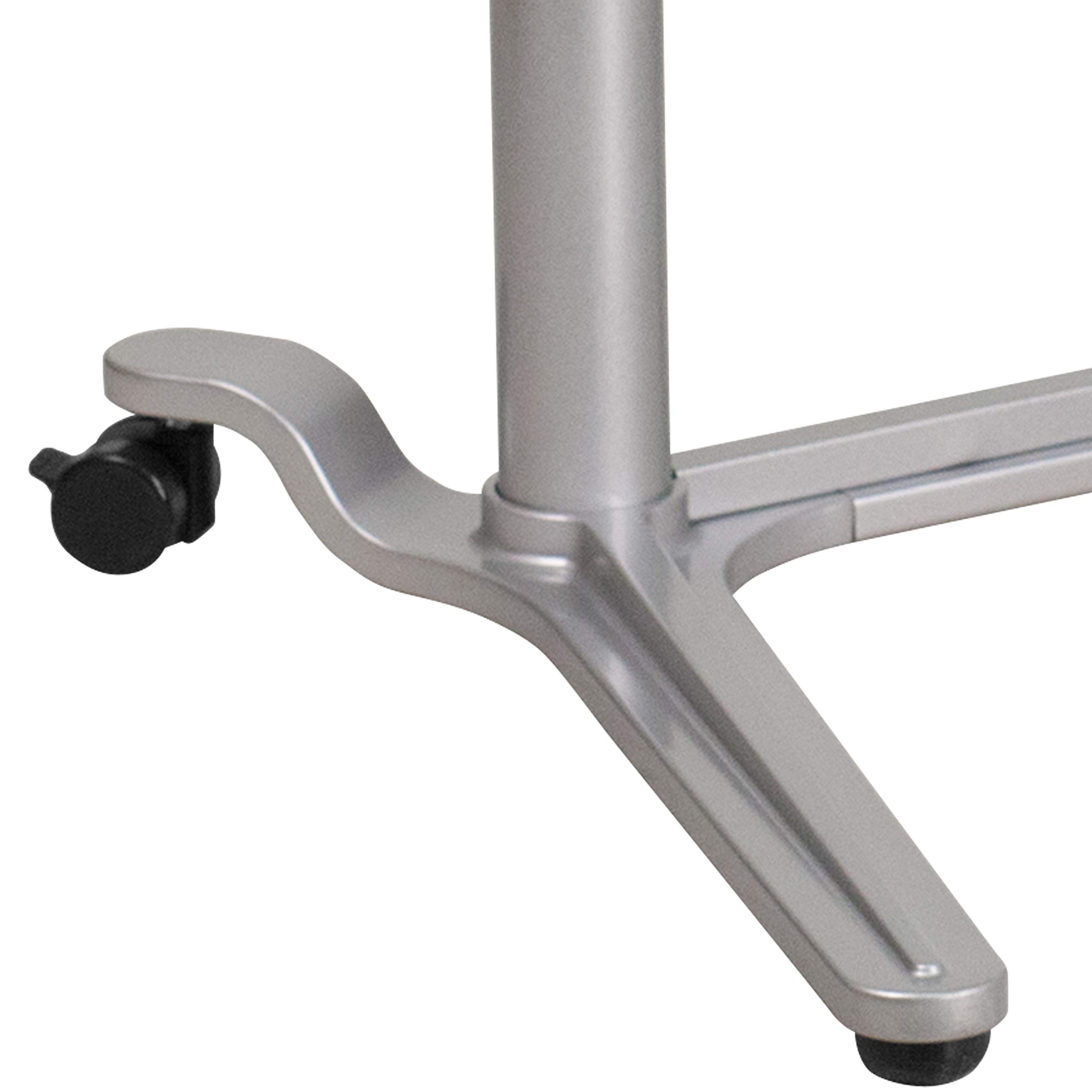 Ergonomic Adjustable Sit Stand Desk - Light Gray Height Adjustable Computer Workstation for Home & Office - Perfect for Remote Work, Gaming & Study