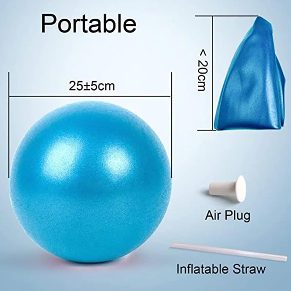 ZLXFT Anti-Burst Yoga Pilates Ball - Exercise Fitness Ball for Yoga, Pilates, Core Workouts & Home Gym - Perfect for Abdominal Training, Stretching & Stability Exercises