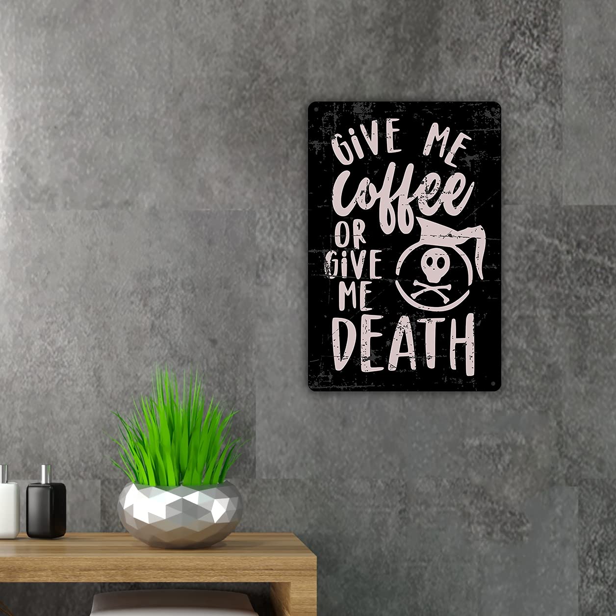 Funny Coffee Metal Tin Sign - Retro Wall Decor for Kitchen, Café & Gifts