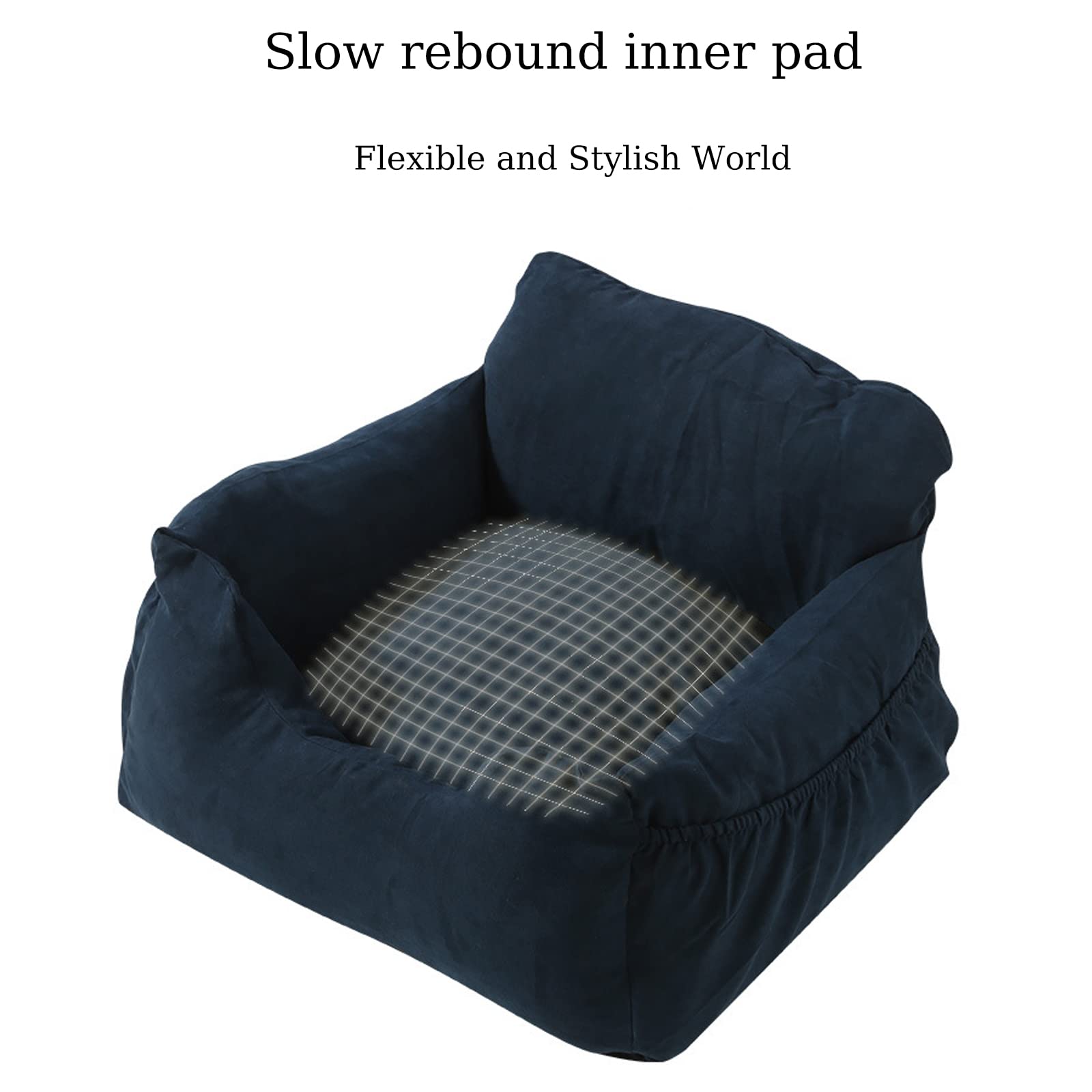 Premium Dog Car Seat & Travel Booster - Safe Pet Car Seat with Storage | Convertible Dog Bed for Car & Home | Perfect for Road Trips & Indoor Comfort
