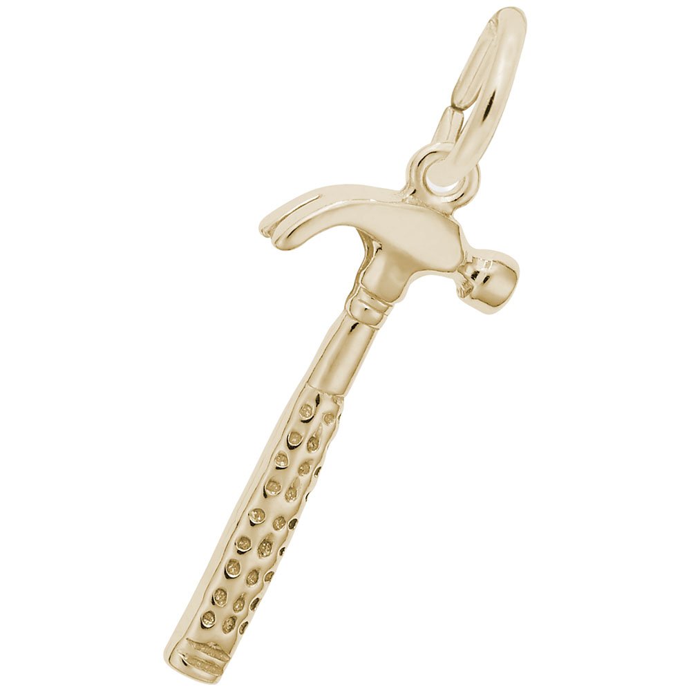 Hammer Charm Pendant - Silver & Gold Jewelry Charms for DIY Bracelets, Necklaces - Perfect for Crafting, Gifts & Everyday Wear