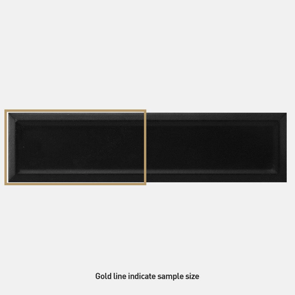 Metro Black Frame 68x280 Matt Subway Tile - Premium Ceramic Wall Tiles for Kitchen Backsplash, Bathroom & Shower Renovation