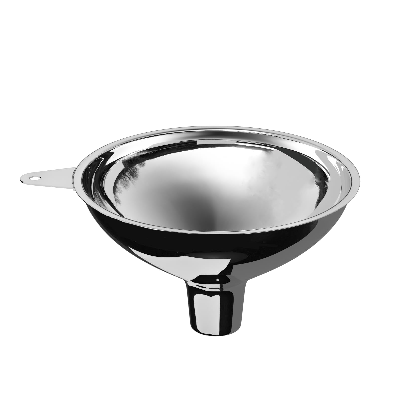 Premium Stainless Steel Large Funnel (5.7 Inch Wide Mouth) - Heavy Duty Metal Funnel for Bottle Filling, Spices, Juices, Coffee Beans, Honey & Milk - Perfect for Home Brewing, Canning, Cooking & DIY Projects