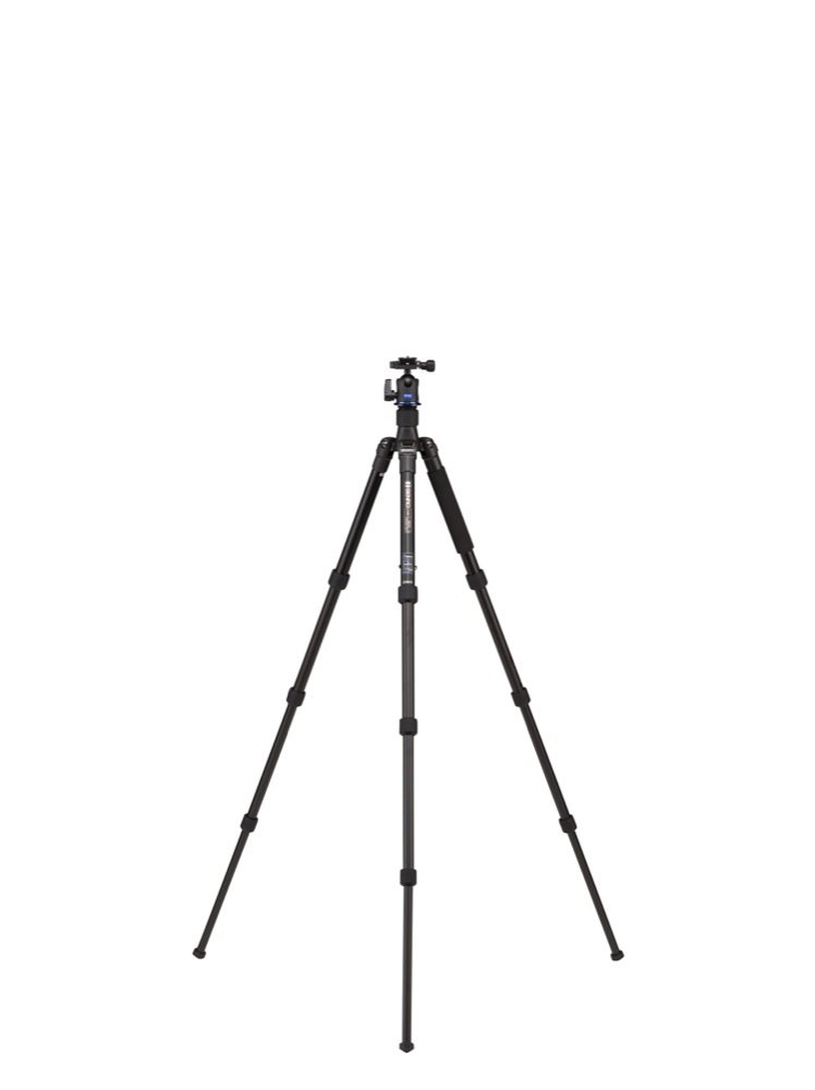 Benro FVY28AIH1 Velocity AL Series 2 Tripod Kit - 4 Section Aluminum Tripod with Twist Lock & IH1 Ball Head (Black) - Perfect for Travel, Photography & Videography