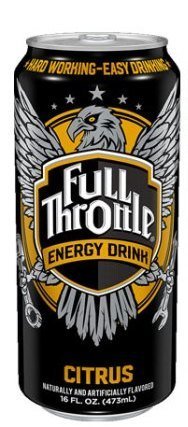 4-Pack Full Throttle Energy Drink Citrus Flavor - 16oz Cans (16 Pack) - Boost Energy & Focus for Workouts, Gaming & Long Days