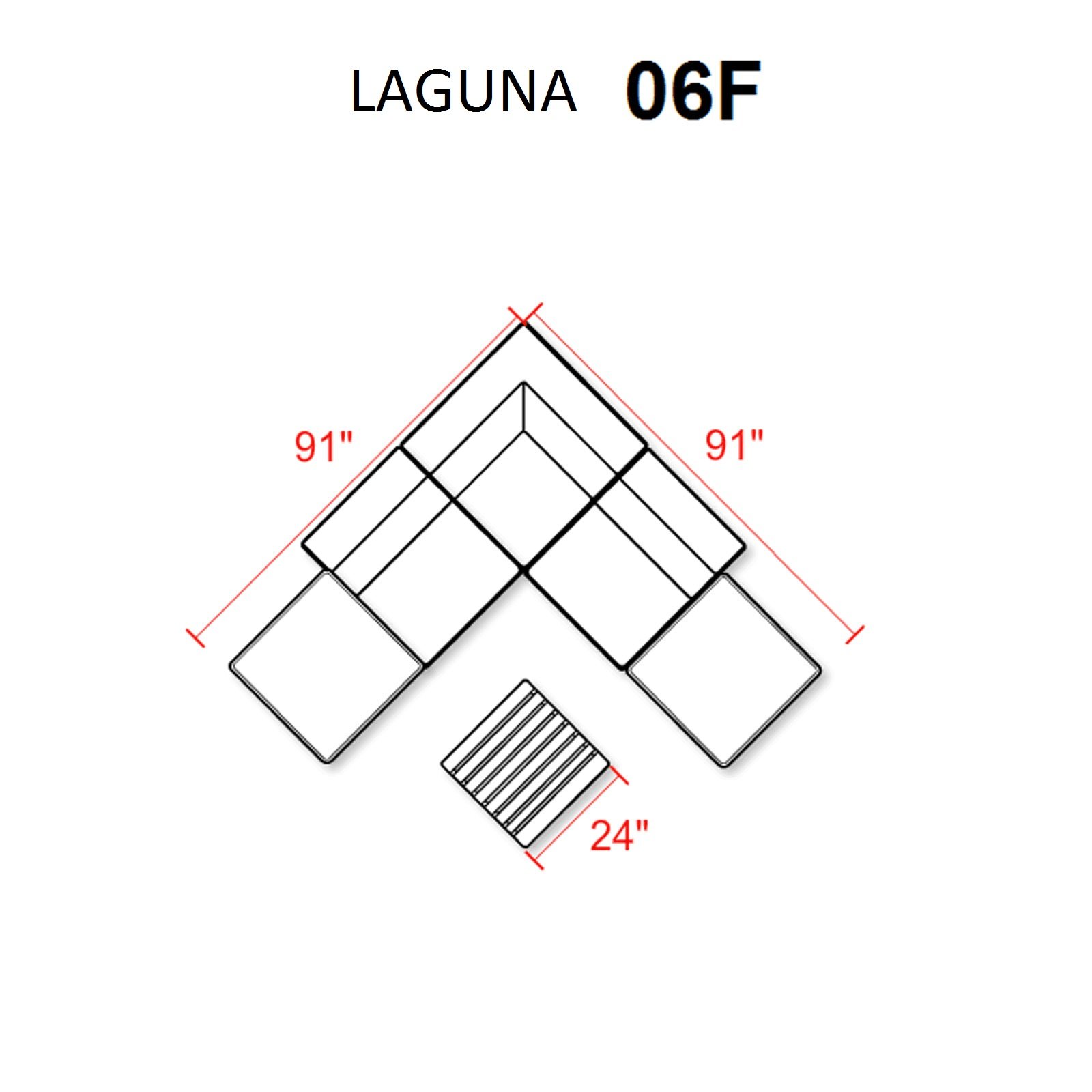 TKC LAGUNA-06F 6-Piece Outdoor Wicker Patio Furniture Set in Wheat Color - Perfect for Backyard, Garden, Poolside & Outdoor Relaxation