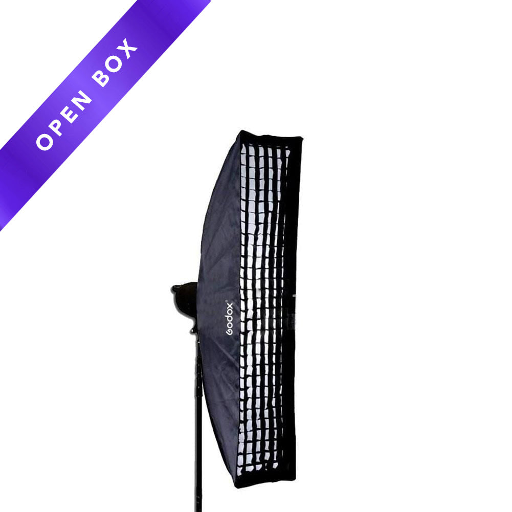 Godox 35 x 160cm Rectangle Strip Softbox with Grid for Bowens Mount - Professional Photography Lighting Modifier (Open Box) | Perfect for Portrait, Fashion & Product Photography Studio Lighting