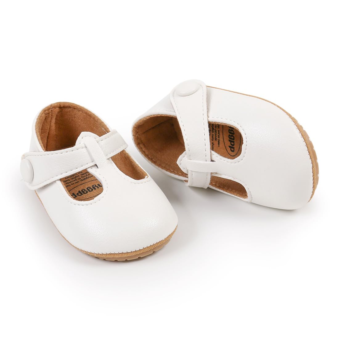 Baby Girl Soft Sole Mary Jane Shoes - Infant Toddler Walking Flat Shoes for Prewalkers & First Steps | Comfortable Crib Shoes for Weddings, Parties & Special Occasions