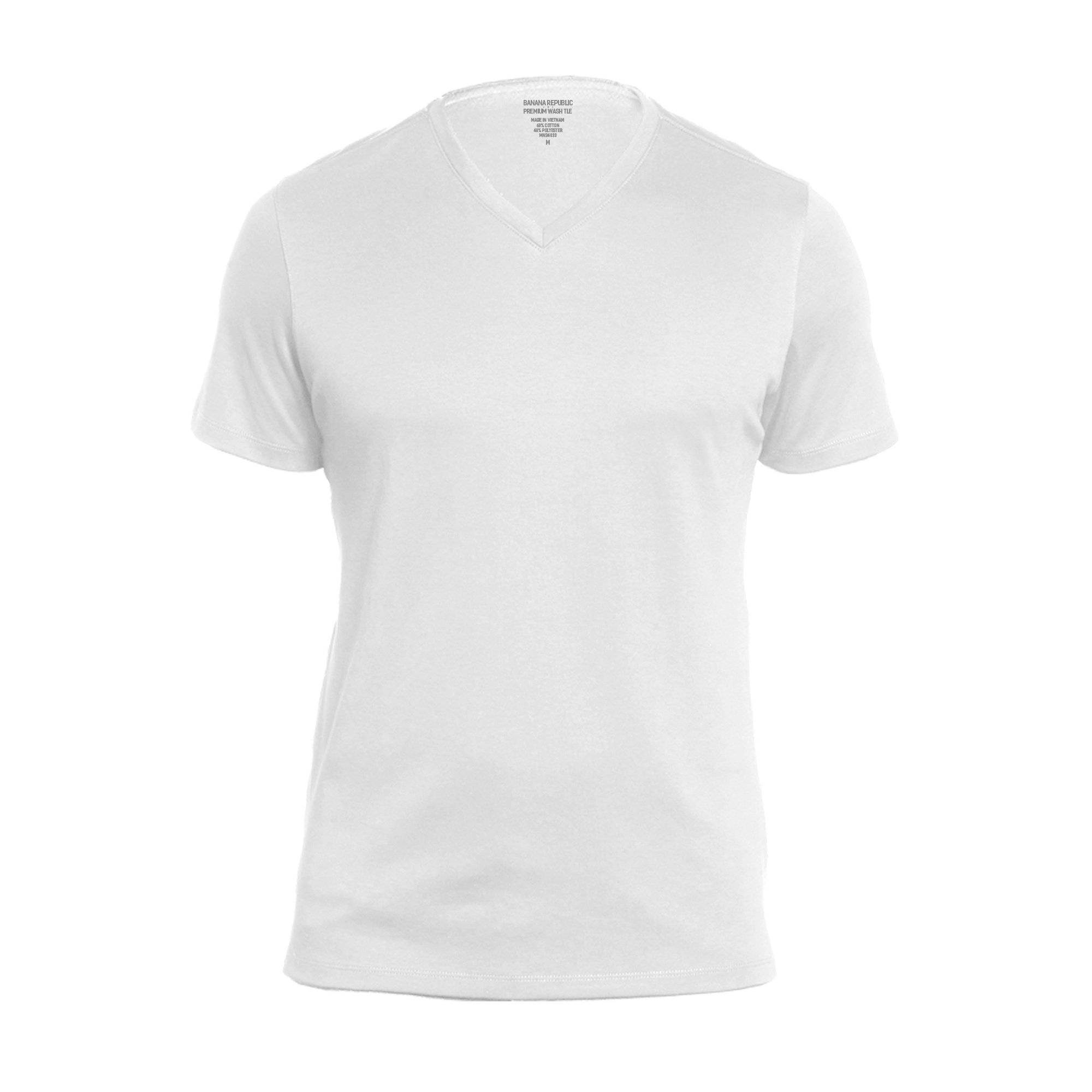 BANANA REPUBLIC Factory Men's Premium Wash Cotton V-Neck T-Shirt - Soft Casual Tee for Everyday Wear & Layering