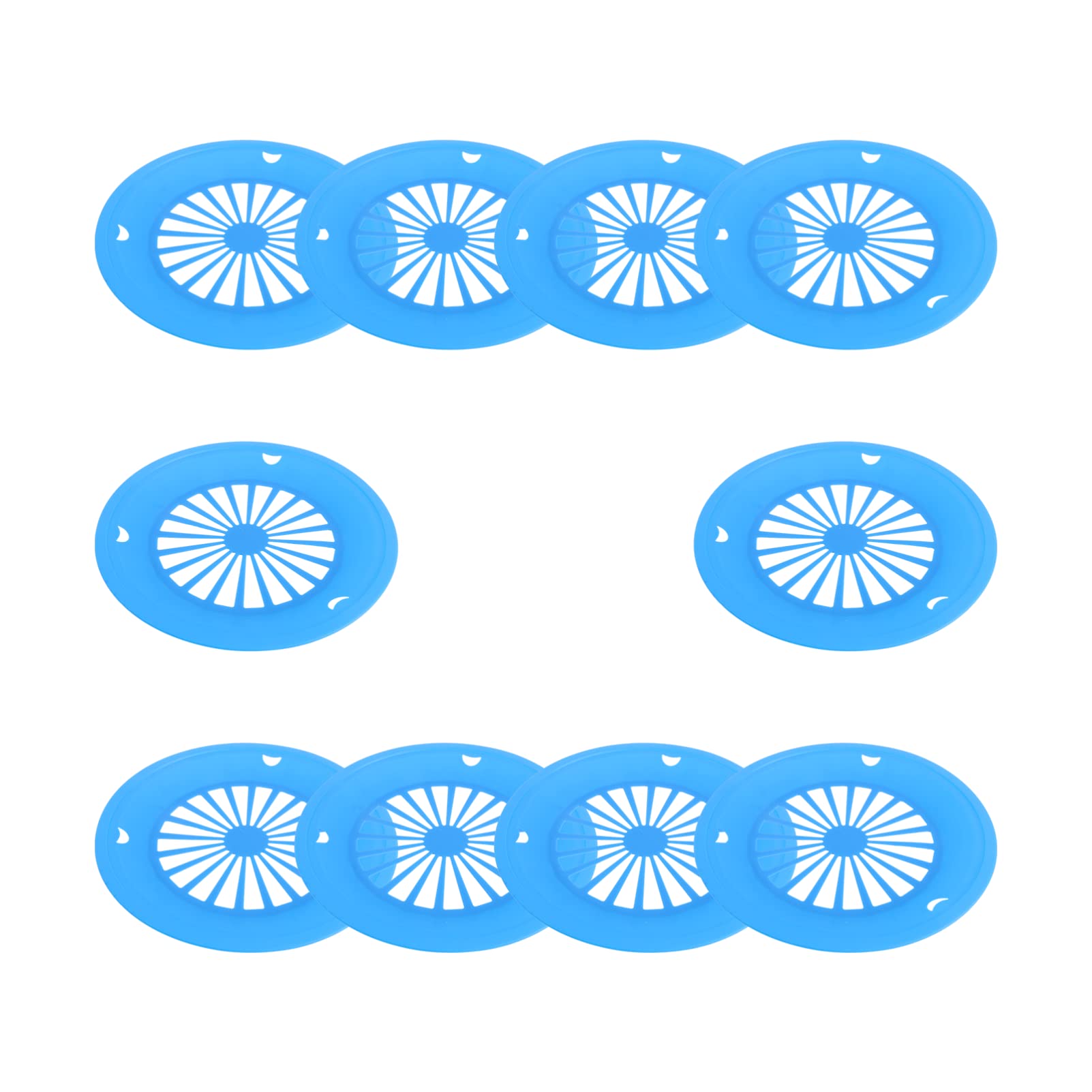 BESTonZON 10-Pack Reusable Plastic Plates - Eco-Friendly Biodegradable Plate Holders for Parties, Picnics & Camping | Durable Storage Bins for Paper Plates