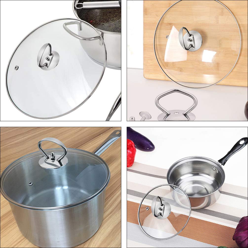 DOITOOL 6-Pack Stainless Steel Pot Lid Knobs - Durable Replacement Handles for Cookware, Pots & Pans - Secure Grip for Easy Lifting (Ideal for Kitchen, Cooking, Baking & Food Preparation)