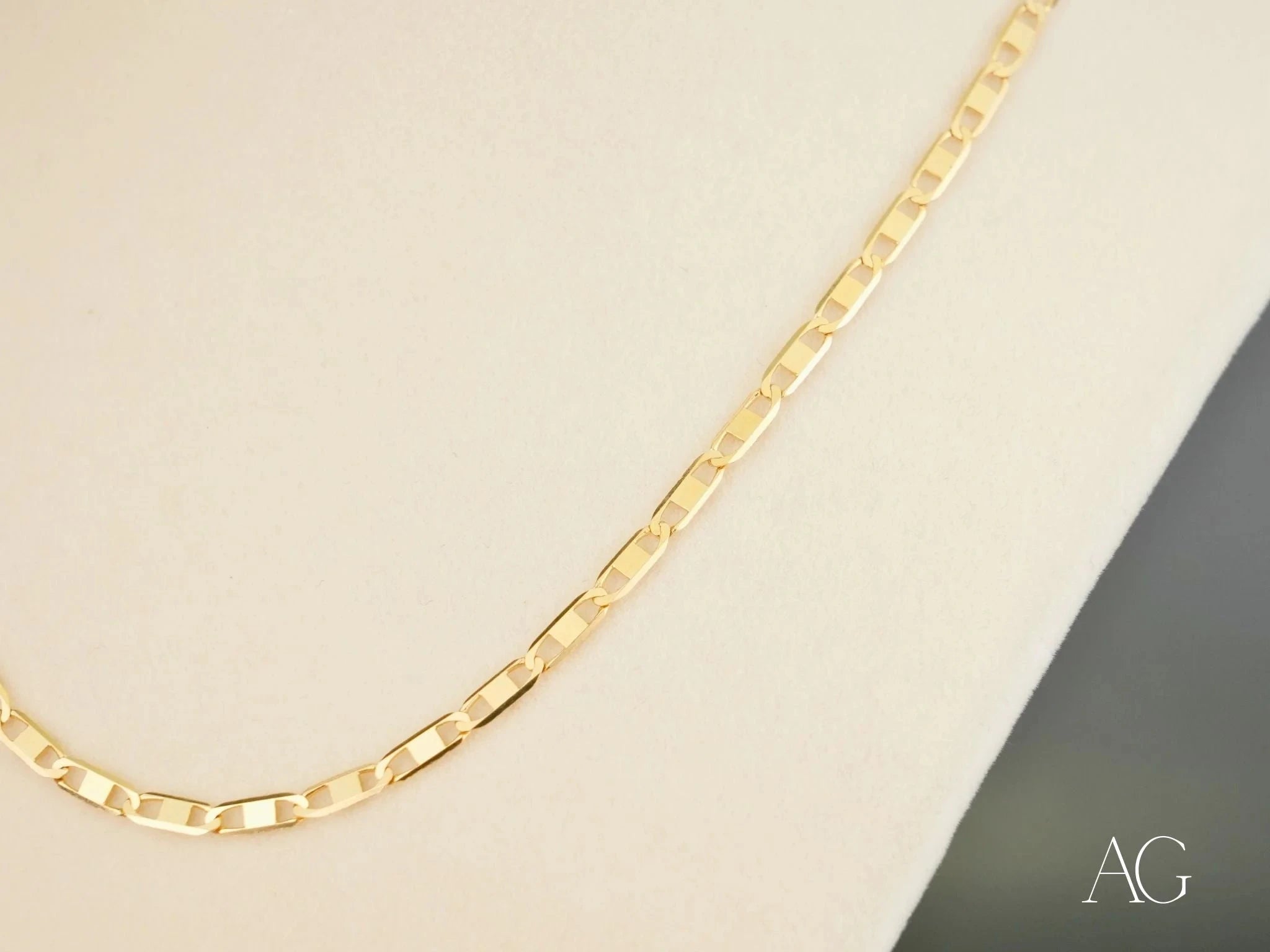 18K Gold Piastrine Chain Necklace for Women - Elegant & Luxurious Jewelry Gift for Birthday, Anniversary, Valentine's Day - Perfect for Parties, Weddings & Special Occasions