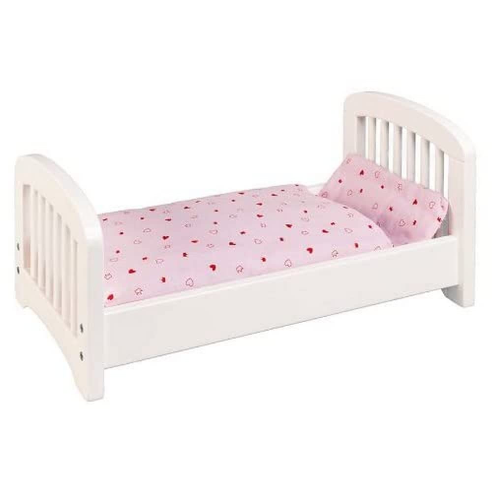 Goki Puppets Soft Plush Bed Toy for Kids - White & Pink Stuffed Animal, Perfect for Cuddling, Storytelling, and Nursery Decor | Ideal Gift for Toddlers & Infants