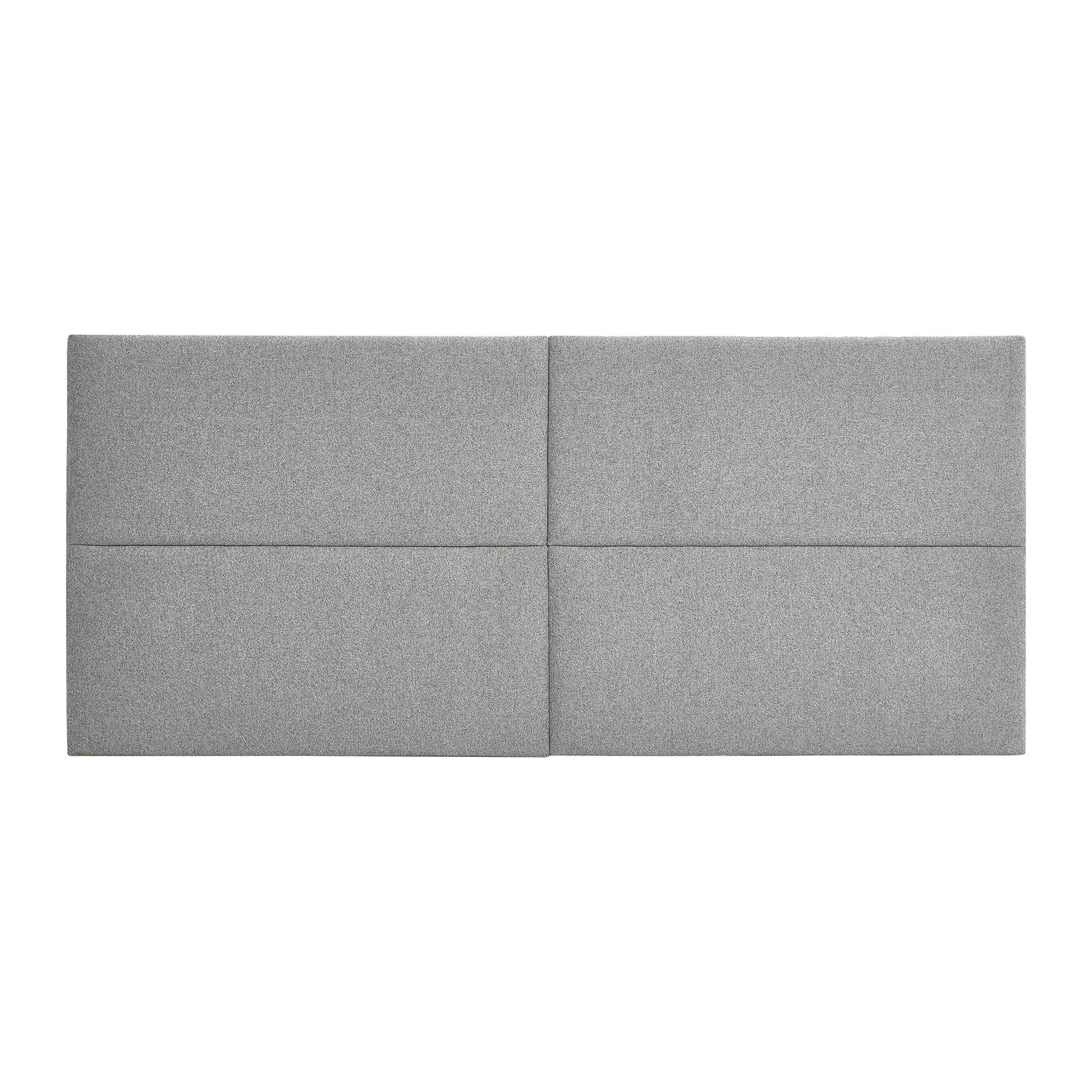 Main + Mesa NoSom Sound Reducing Four Panel King-Sized Headboard with Upholstered Vegan Wool - Noise Dampening Bedroom Decor for Peaceful Sleep & Home Theater Experience