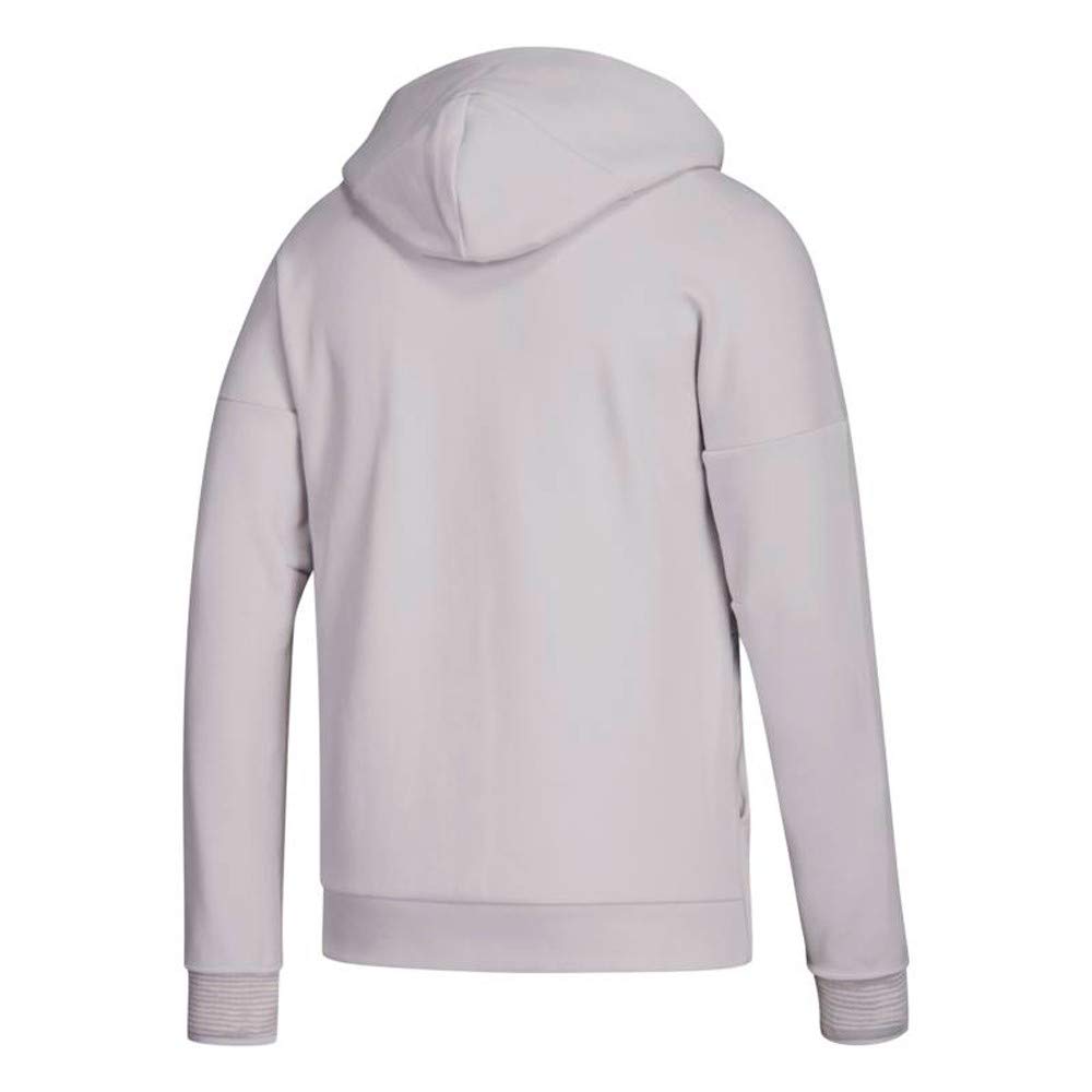 Adidas New York Islanders NHL Men's Grey Primary Team Logo Z.N.E. Pulse Performance Full Zip Hoodie - Small Size | Comfortable & Stylish Hockey Fan Apparel for Game Day, Casual Wear & Outdoor Activities