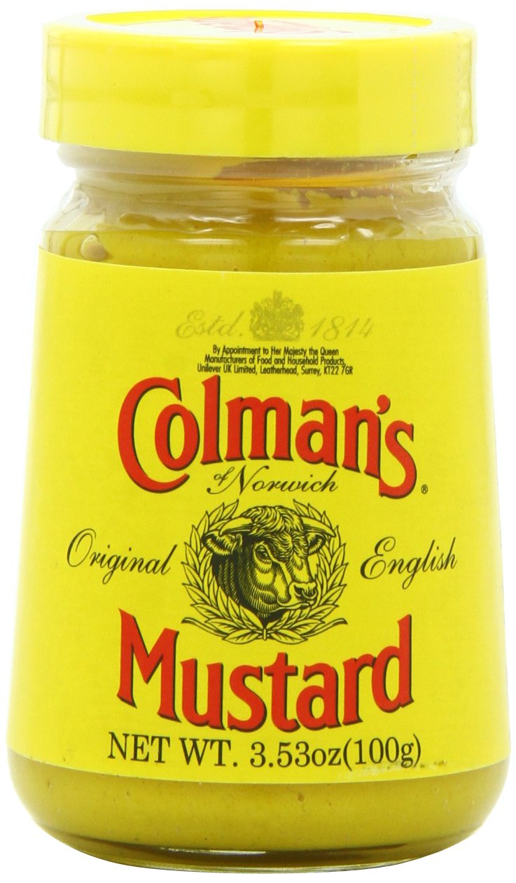 Colman's Original English Mustard - 6 Pack (3.53 oz Jars Each) | Premium Prepared Mustard for Sandwiches, Hot Dogs & Cooking | Perfect for BBQs, Picnics & British Recipes