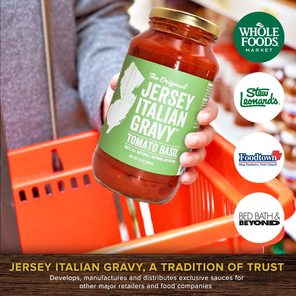 Authentic Italian Tomato Basil Pasta Sauce - 24 OZ Jar (12 Pack) | All Natural, Vegan Friendly Gourmet Gravy | No Artificial Ingredients | Perfect for Pasta, Pizza, Lasagna & Italian Cooking
