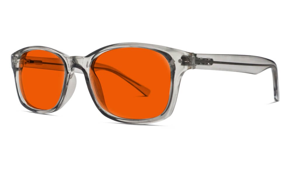NightFall Lucent Blue Light Blocking Glasses - Pearl Grey for Eye Strain Relief & Better Sleep - Perfect for Gaming, Working & Nighttime Use