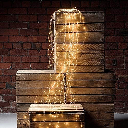 Solar Wall Lights - Outdoor LED Fairy Lights for Garden & Christmas Decor