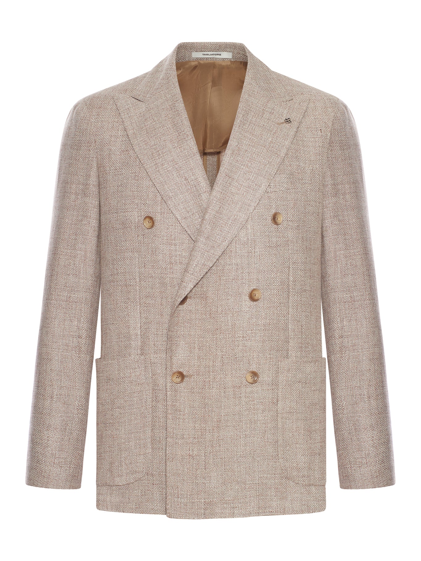 Double Breasted Linen Silk Blend Jacket for Women - Elegant & Comfortable Blazer for Office, Business, and Casual Wear