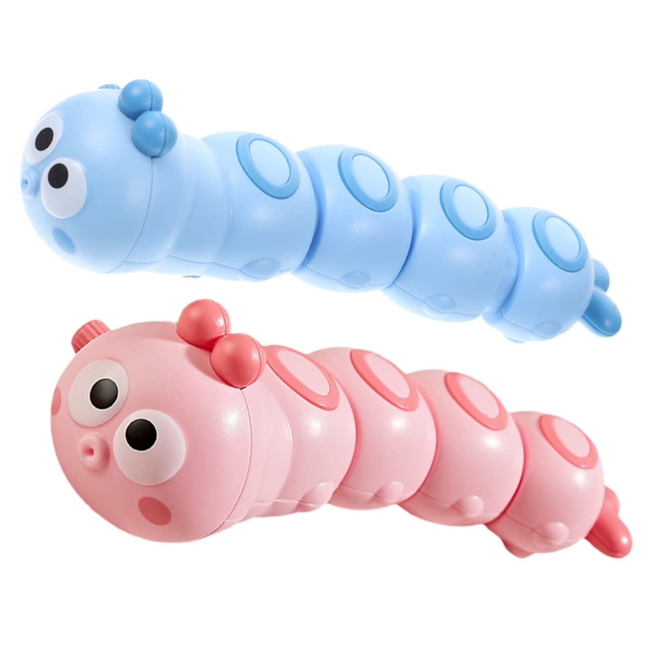 iBasenice 2-Pack Sensory Caterpillar Slug Toys for Kids - Stretchy Wind-Up Baby Toys for Fine Motor Skills Development | Perfect for Toddler Playtime, Preschool Learning & Sensory Bins