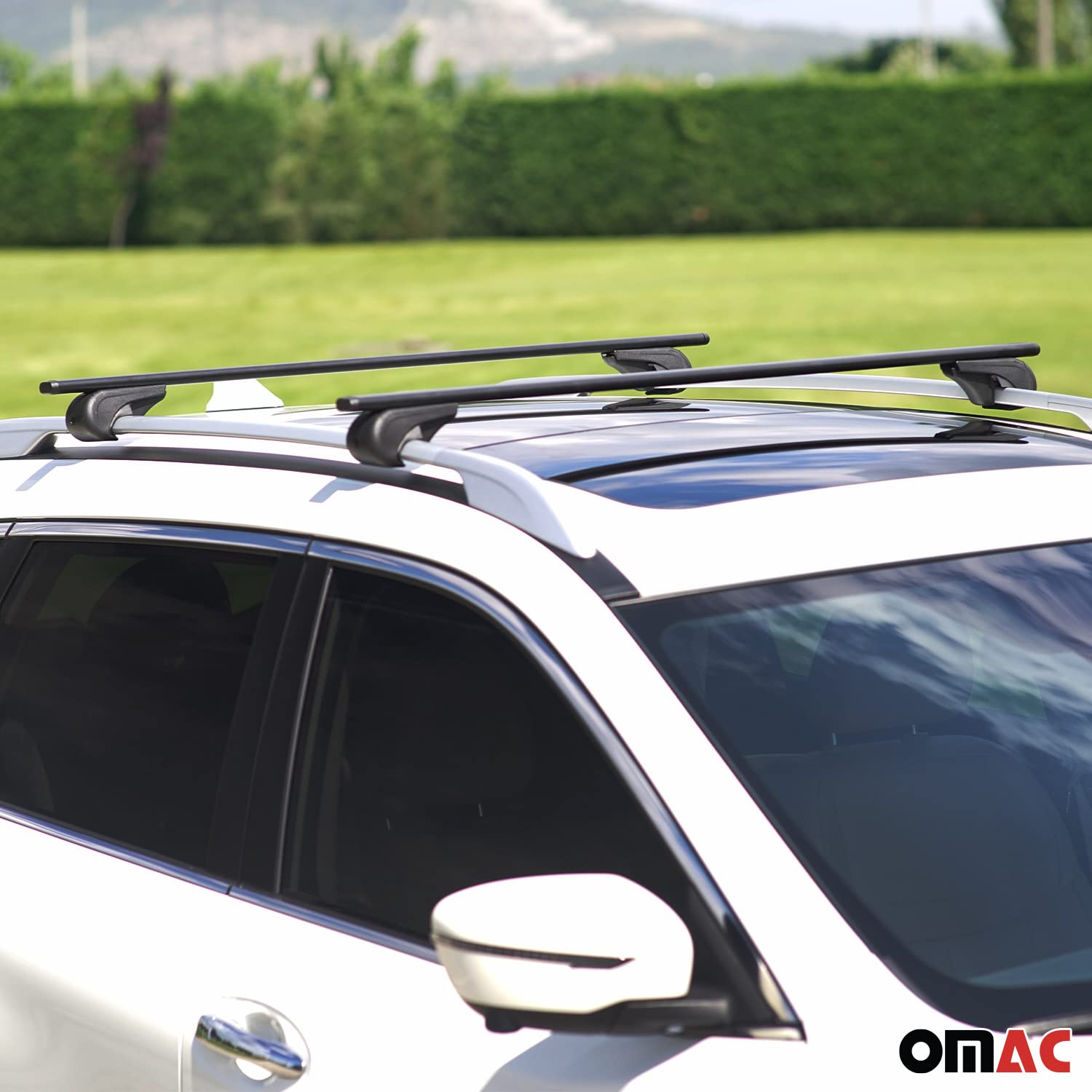 Durable Black Roof Rack Cross Bars for Ford Bronco Sport 2021-2024 - 2 Pcs Anti-Theft Cargo Carrier for Kayak, Canoe, Surfboard, Ski, Snowboard - Perfect for Camping, Road Trips & Outdoor Adventures