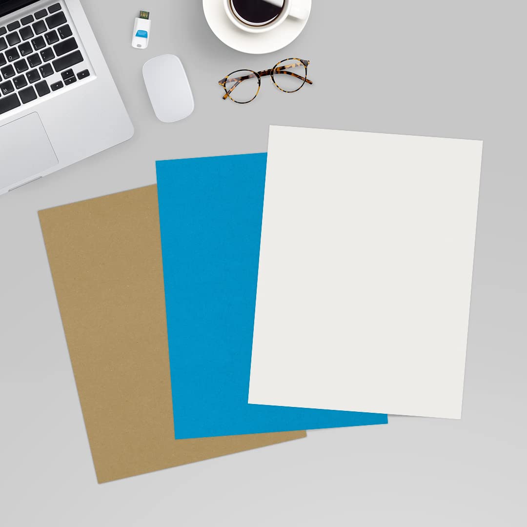 Premium 8.5 x 11 Cardstock Paper - 100% Cotton Savoy Natural White (250 Sheets) - Perfect for Wedding Invitations, Business Cards & Craft Projects