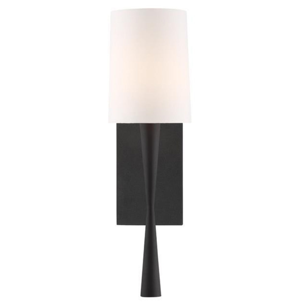 Trisha Sconce Wall Light - Vintage Brass Wall Sconce with Clear Glass Shade for Bedroom, Living Room & Hallway Lighting
