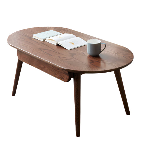 Premium Oak Solid Wood Luxury Coffee Table - Modern & Durable Living Room Centerpiece for Home Decor & Entertainment