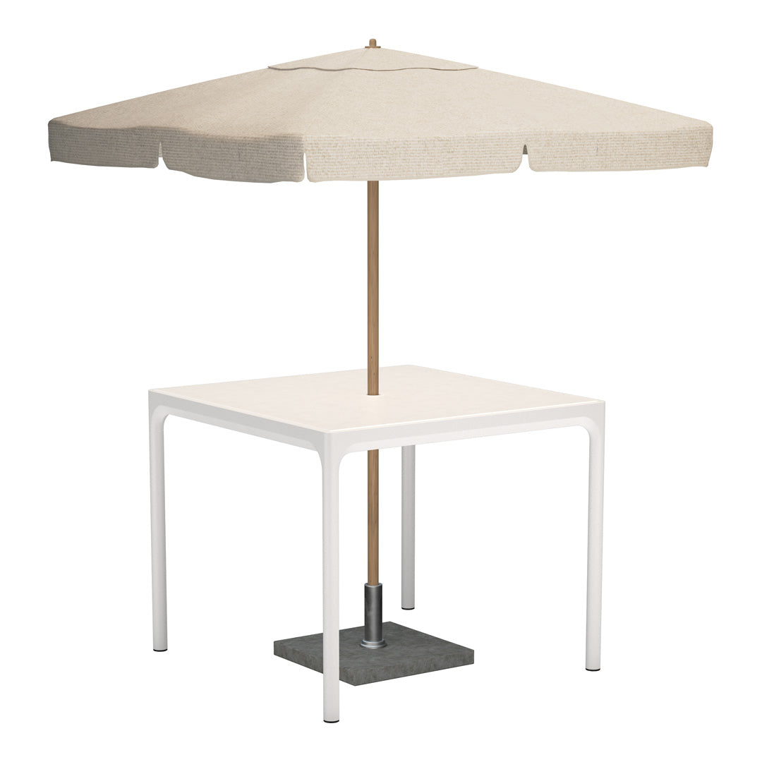 Square Outdoor Dining Table Set of 4 - Weather-Resistant Patio Furniture for Backyard, Garden & Poolside Entertaining