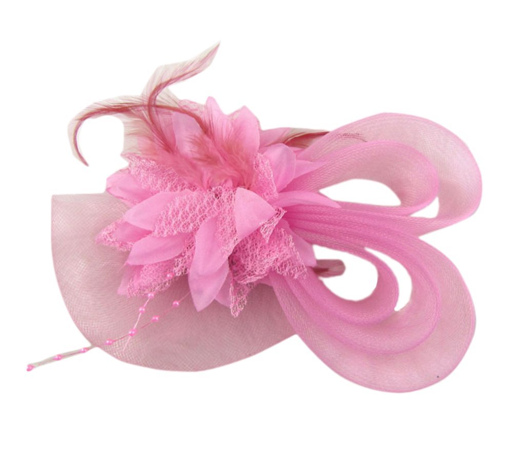 Elegant Feather Fascinator Hats for Women - Vintage Style Hair Clips & Headbands for Weddings, Parties & Special Occasions