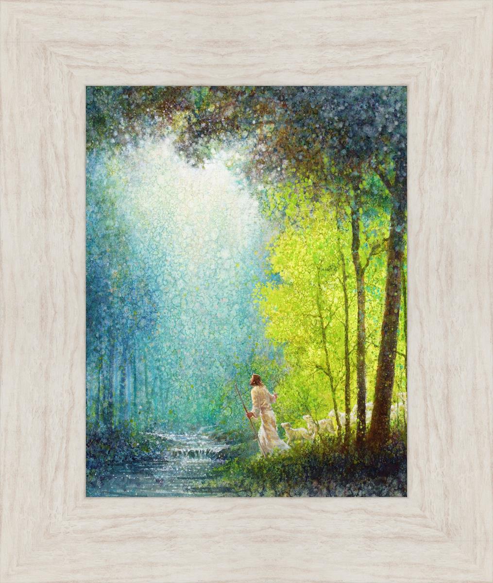 His Guiding Light - Inspirational Christian Gift for Men, Bible Verse Wall Art, Perfect for Home Office Decor & Spiritual Encouragement
