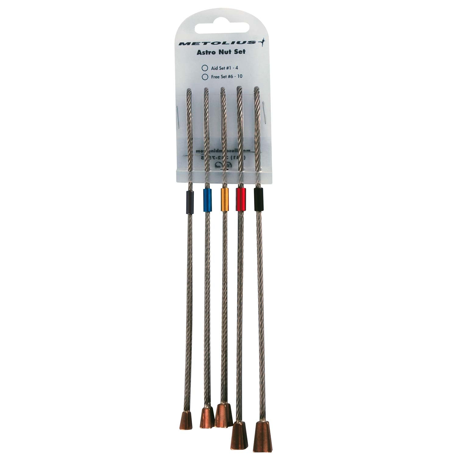 Metolius Astro Nut Free Climbing Set (6-10) - Lightweight & Durable Rock Climbing Gear for Outdoor Adventures