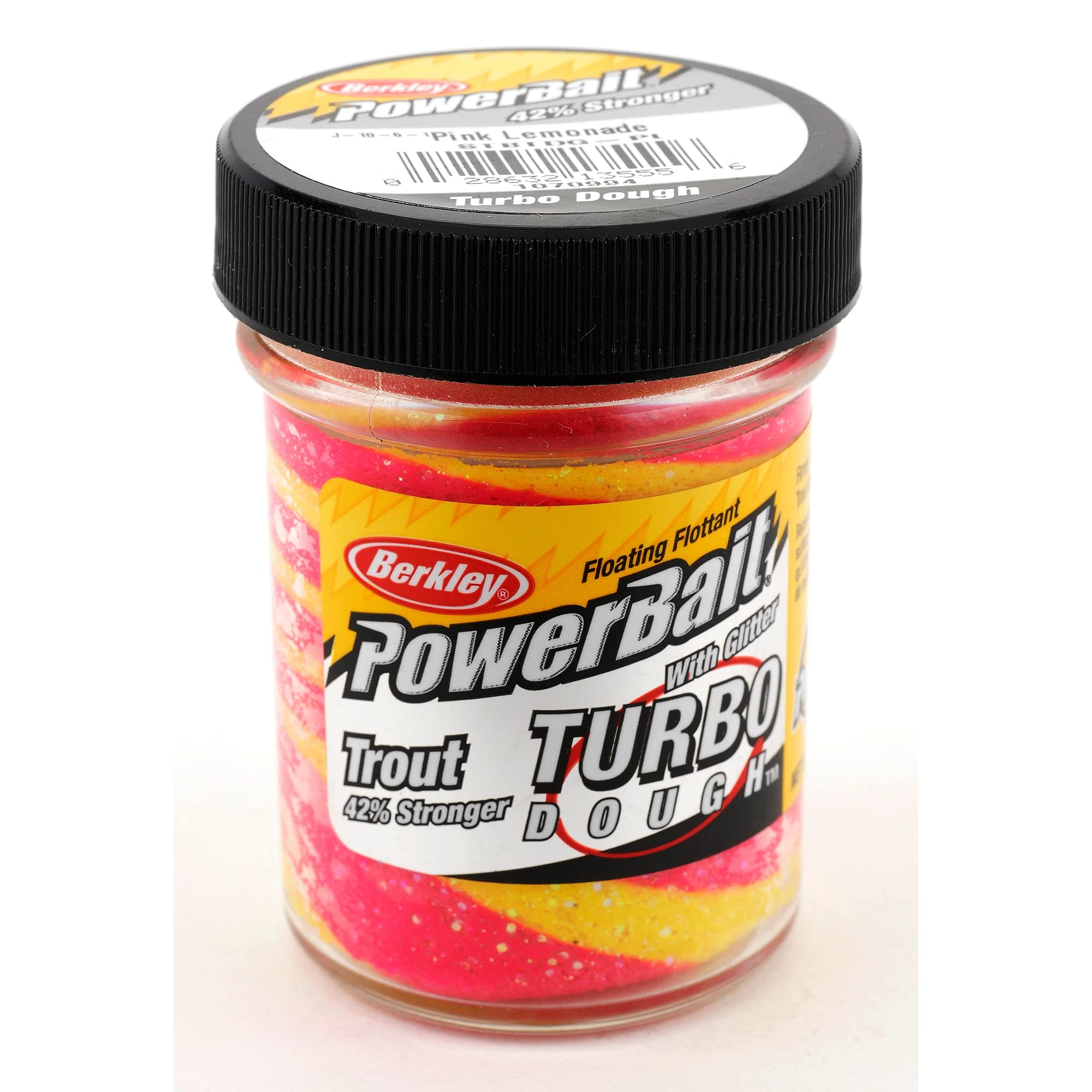 Berkley Powerbait Turbo Dough Fishing Bait for Trout - Soft Dough Bait with Scent Attractant - Perfect for Freshwater Fishing and Ice Fishing