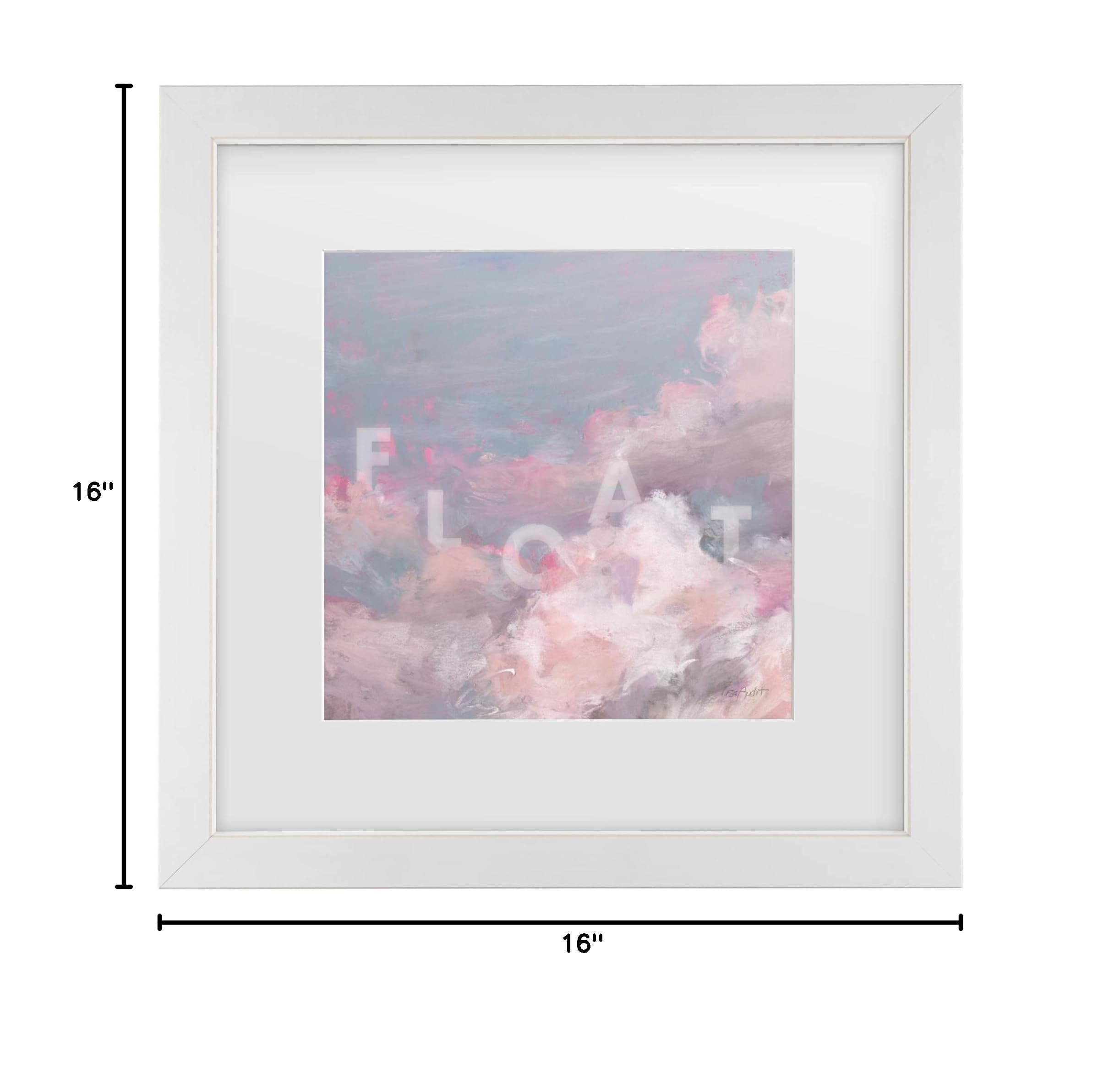 Lisa Audit 'Daydream Pink 05' Floral Canvas Wall Art Print - Modern Pink Flower Painting for Living Room, Bedroom & Office Decor