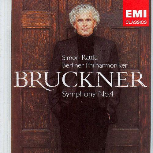 Anton Bruckner Symphony No. 4 by Sir Simon Rattle & Berliner Philharmoniker | Romantic Classical Music CD | Perfect for Concert Lovers & Music Study
