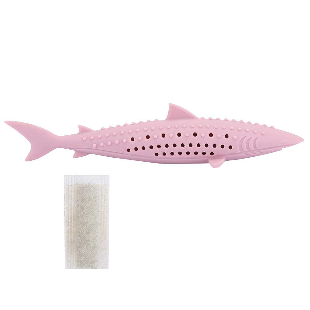 Zerodis Catnip Chew Toy for Teeth Cleaning - Silicone Fish-Shaped Interactive Cat Toy with Catnip - Fun & Safe Biting Chew Toy for Indoor Cats, Kittens & Adult Cats - Perfect for Playtime, Dental Health & Stress Relief