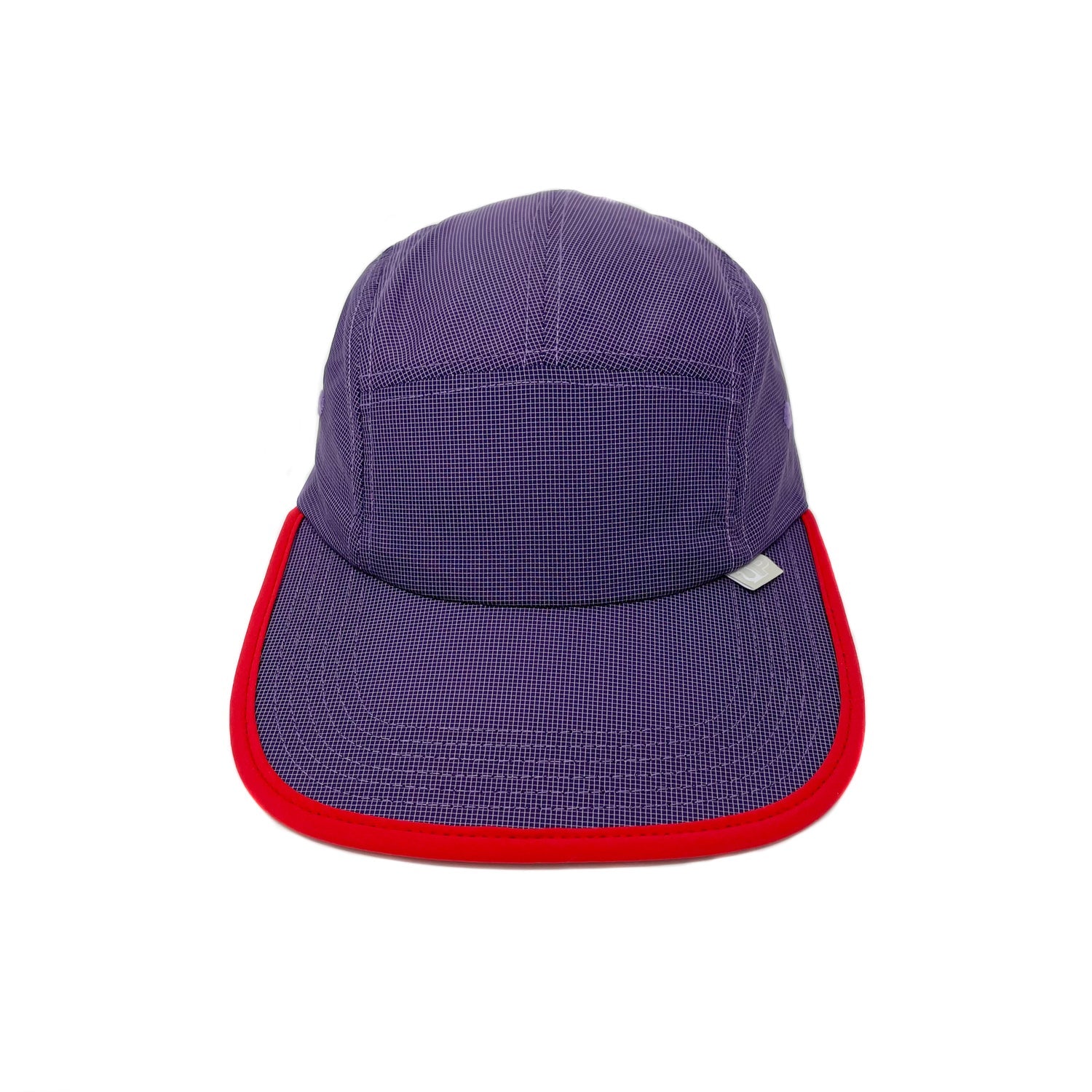 Utopian Projects UP08 Summit Grid Patrol Long Bill Cap - Purple/Flame Colorway | Outdoor Hiking, Camping & Adventure Accessory