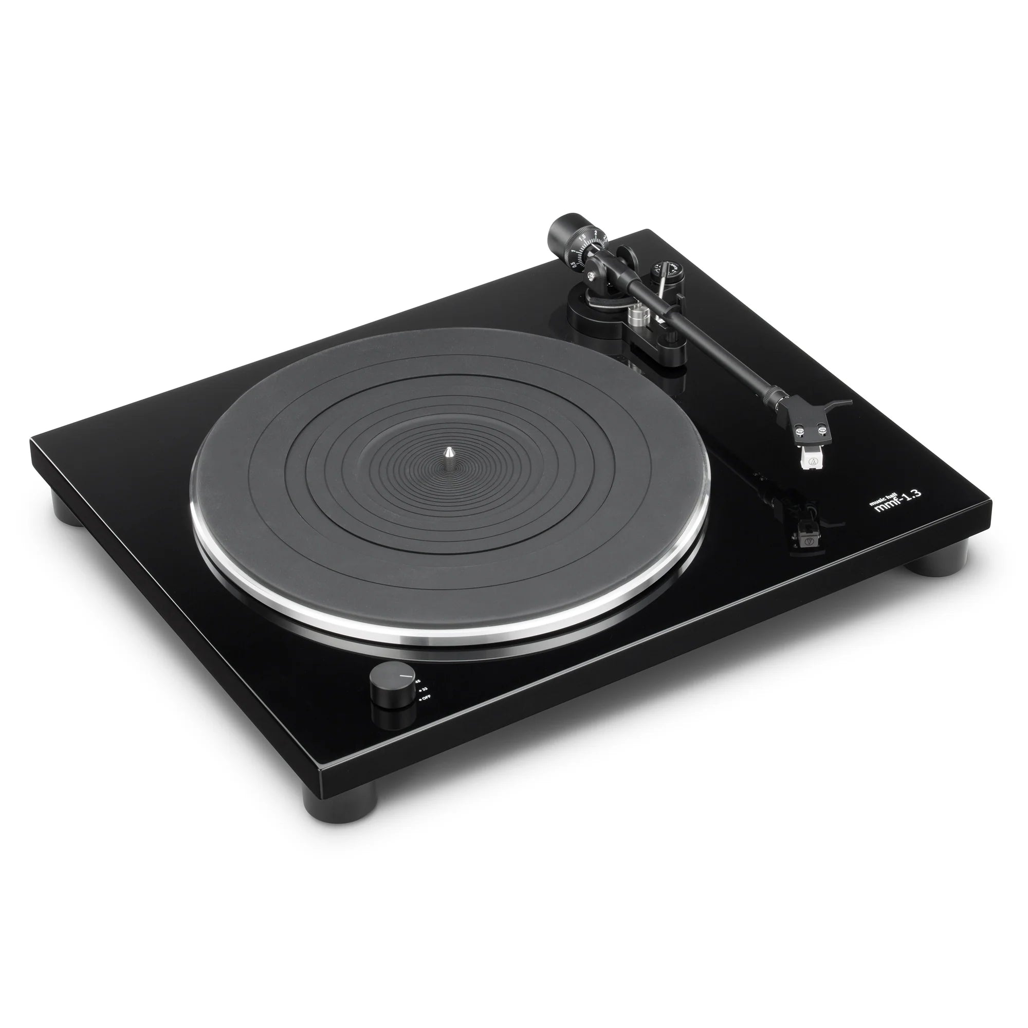 Music Hall MMF 1.3 Turntable - Belt Drive Vinyl Record Player with Built-in Phono Preamp | Perfect for Home Audio & Vinyl Collection Listening