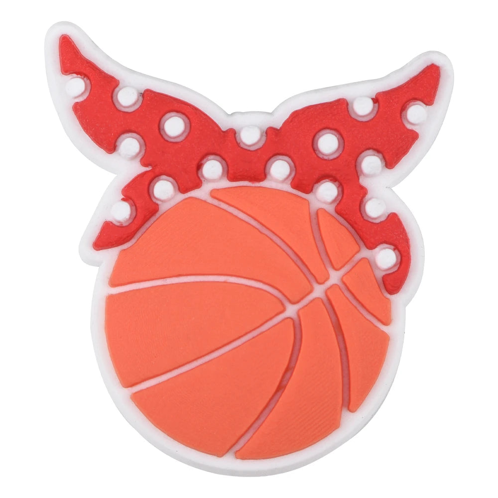 Basketball Shoe Charms for Men - Sports Shoe Accessories & Decorations - Perfect Gift for Dad, Xmas Party, Basketball Fans & Sneaker Lovers - Great for Game Days, Casual Wear & Sneaker Customization