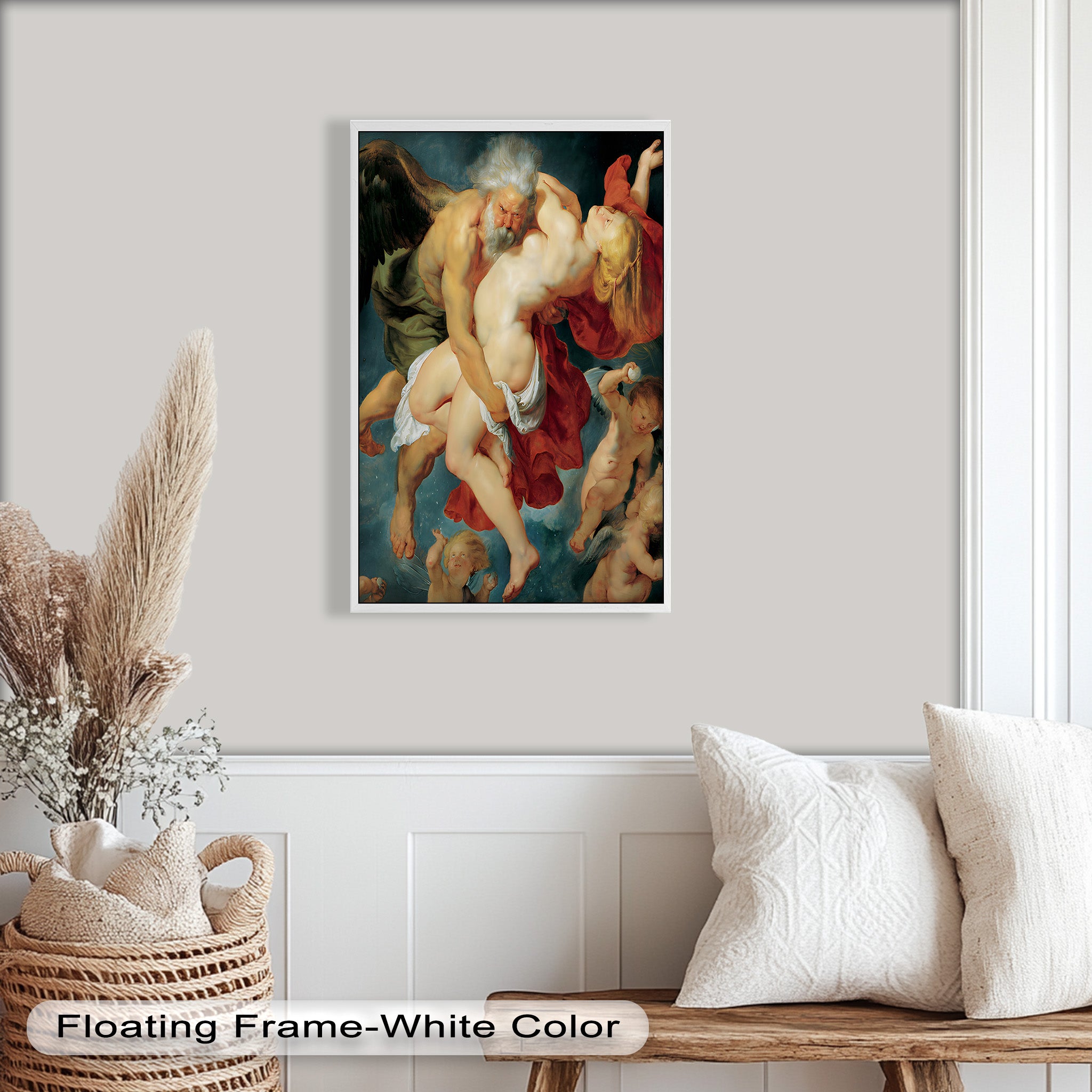 Abduction of Psyche - Mythological Renaissance Nude Oil Painting Reproduction | Classic Art Wall Decor for Living Room, Bedroom & Office