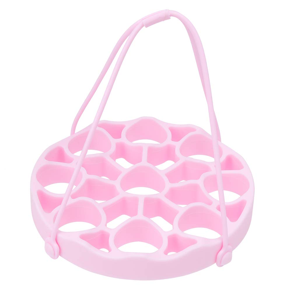 EVTSCAN 9-Hole Silicone Egg Steamer Rack - Egg Mold for Pressure Cooker Accessories with Handle - Perfect for Hard Boiled Eggs, Meal Prep & Kitchen Organization