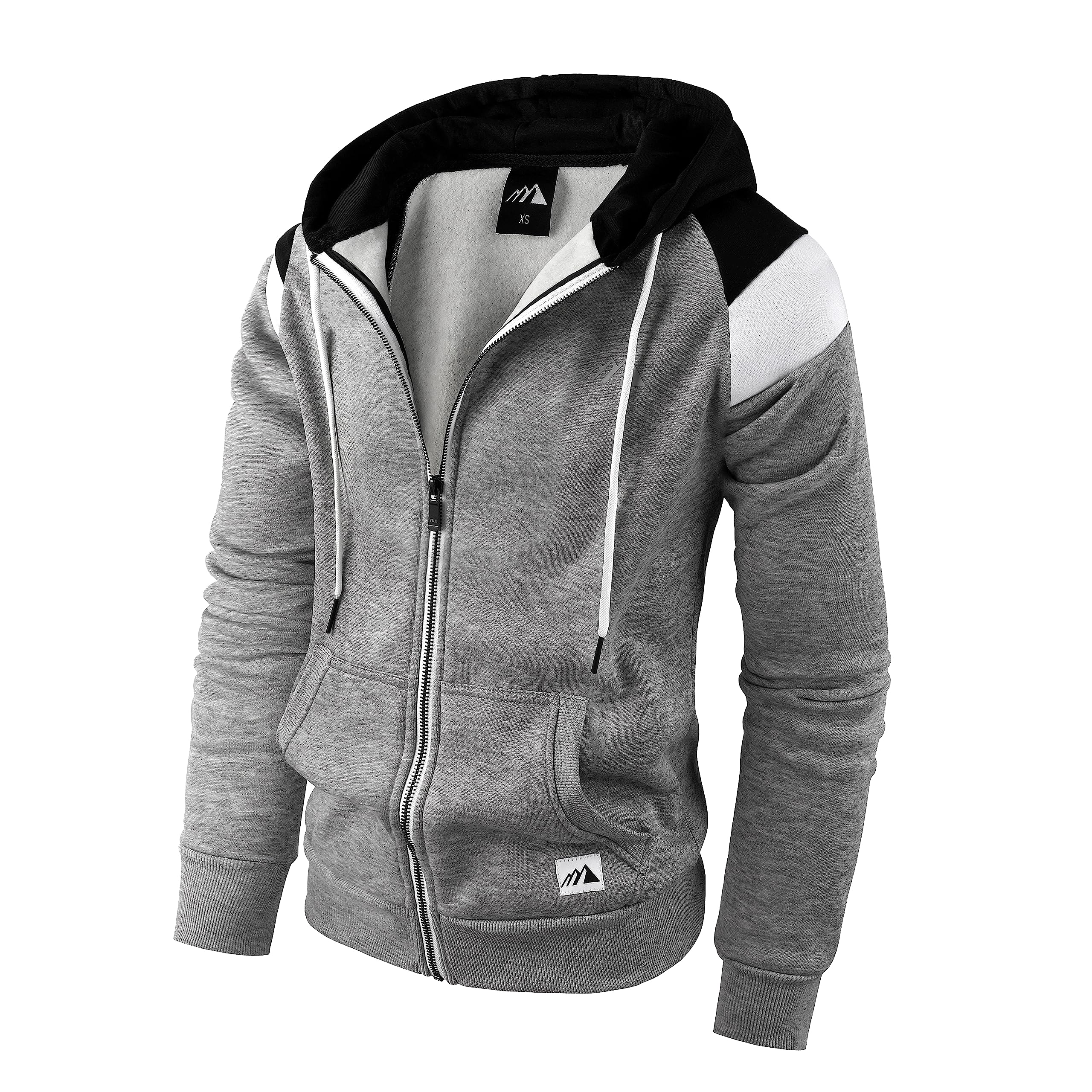 Men's Lightweight Fleece Zip-Up Hoodie - Comfortable & Stylish Pullover Sweatshirt for Casual Wear, Gym, and Outdoor Activities