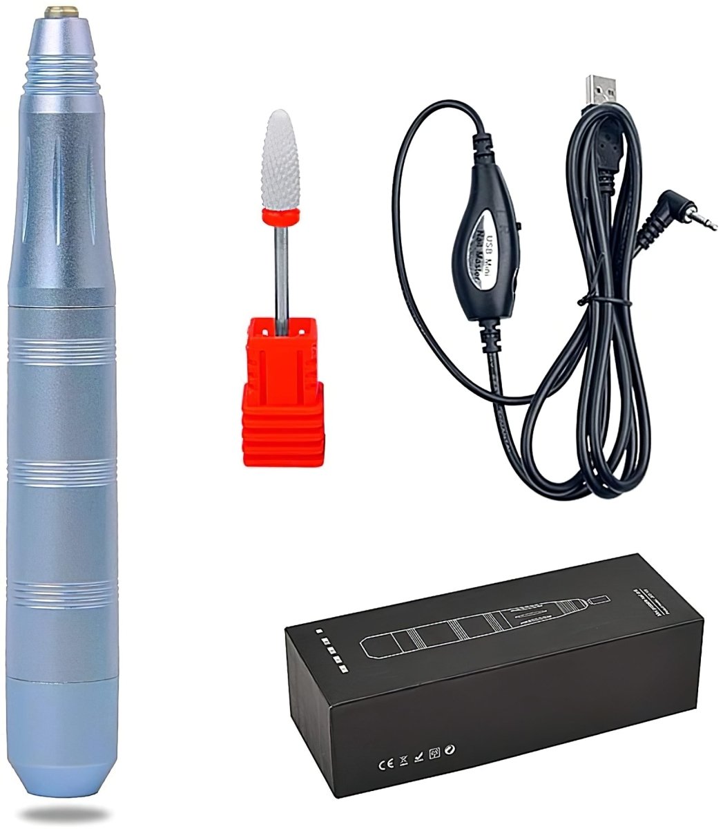 Professional 18000rpm Electric Nail Drill Pen for Manicure & Pedicure - High Speed Polish Sander - Perfect for Home Salon, Nail Art & DIY Nail Care