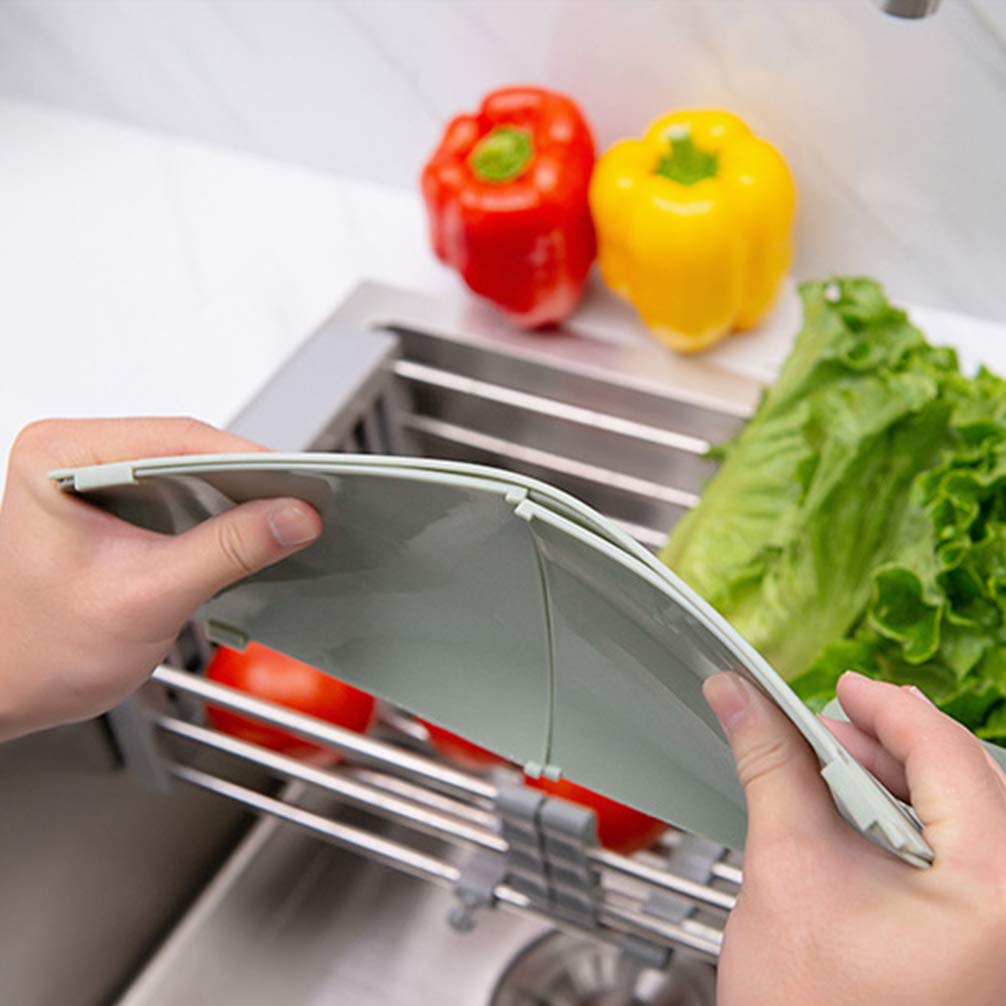 BESTonZON Sink Splash Guard with Strong Suction Cups - Anti-Splash Protector for Kitchen & Bathroom Sinks - Perfect for Washing Dishes, Brushing Teeth & Handwashing