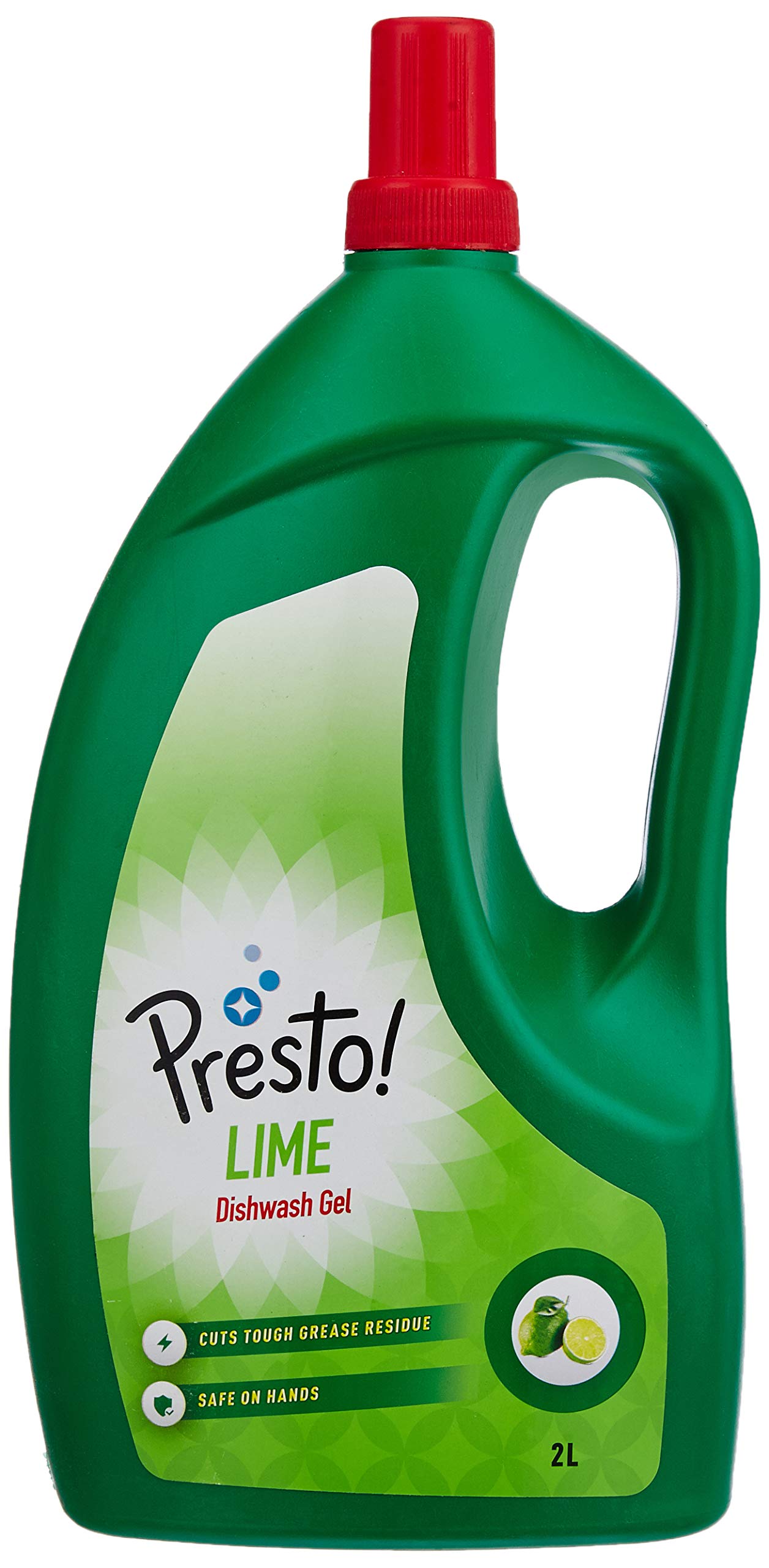**Presto! Lime Dishwashing Gel - 2 Litre Refill Jar | Powerful Grease Cutting Liquid | Gentle on Hands | Ideal for Kitchen, Sink & Dishwasher Use**