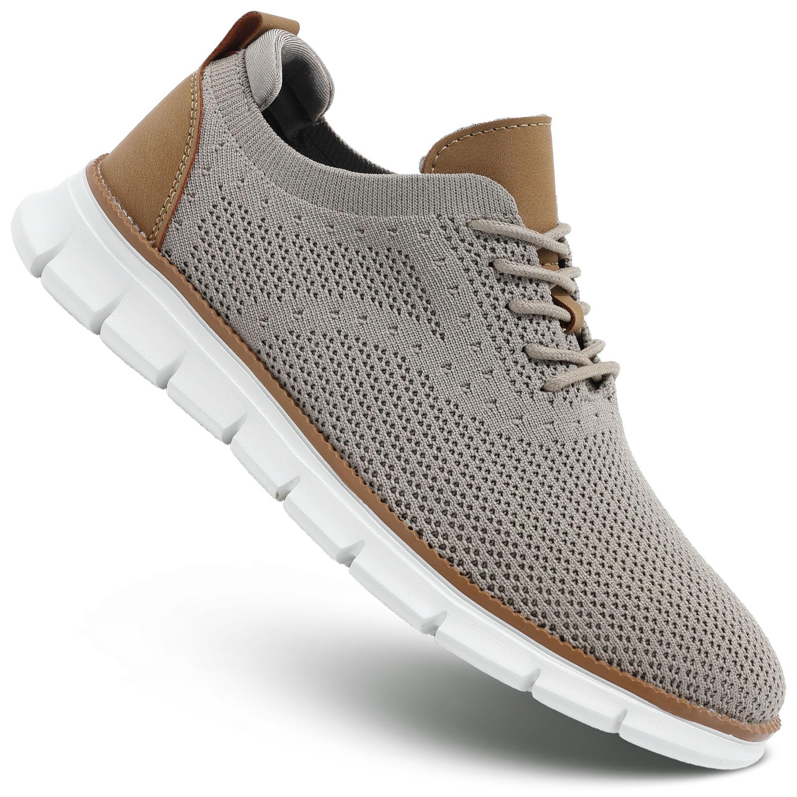 Men's Lightweight Oxford Lace-Up Dress Shoes - Comfortable Casual Walking Shoes & Fashion Sneakers for Office, Travel, and Everyday Wear